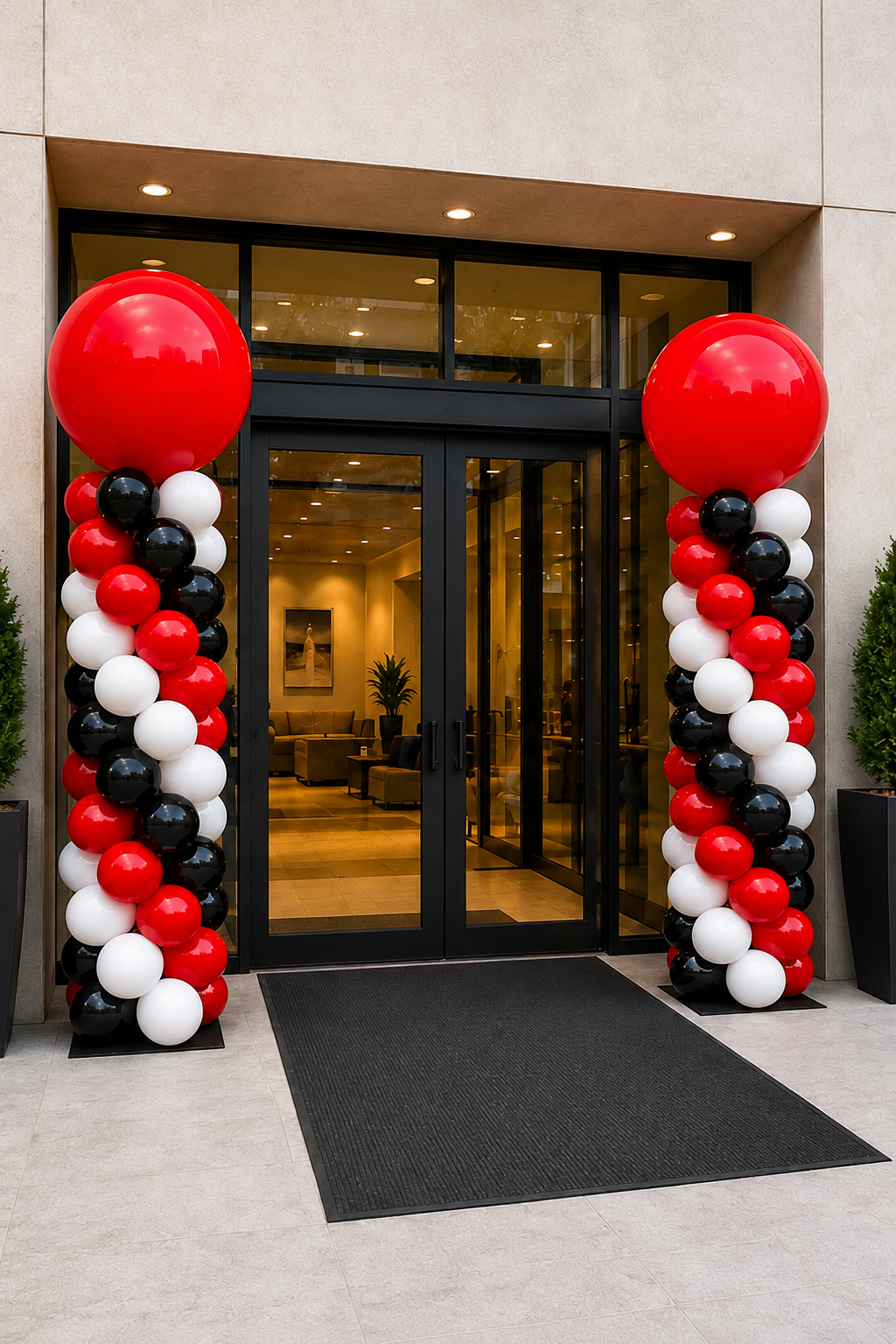 Corporate entrance columns